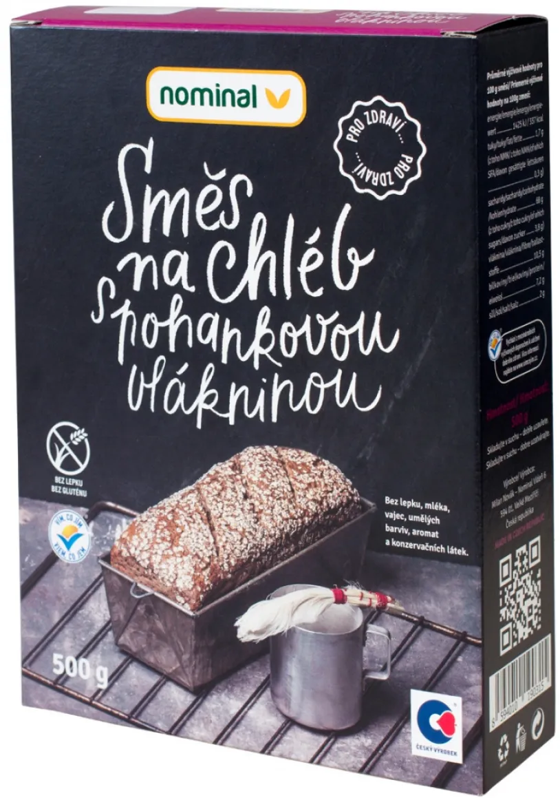 Směs na chléb s pohan.vlákninou bez lepku 500g