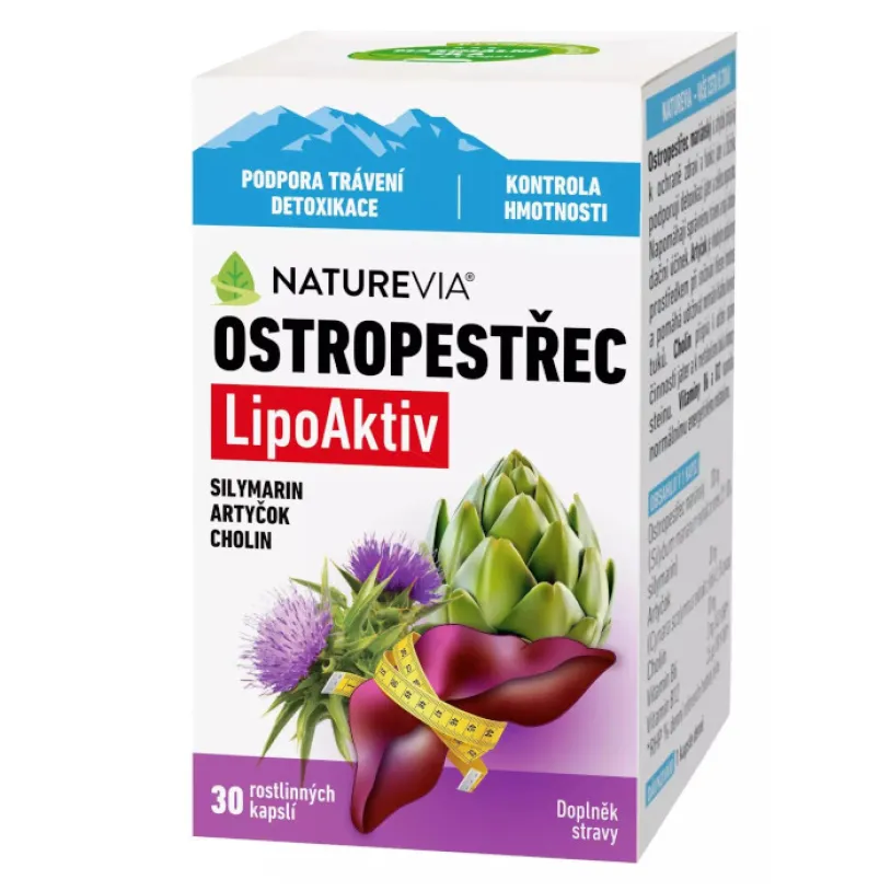 NatureVia Ostropestřec LipoAktiv cps.30