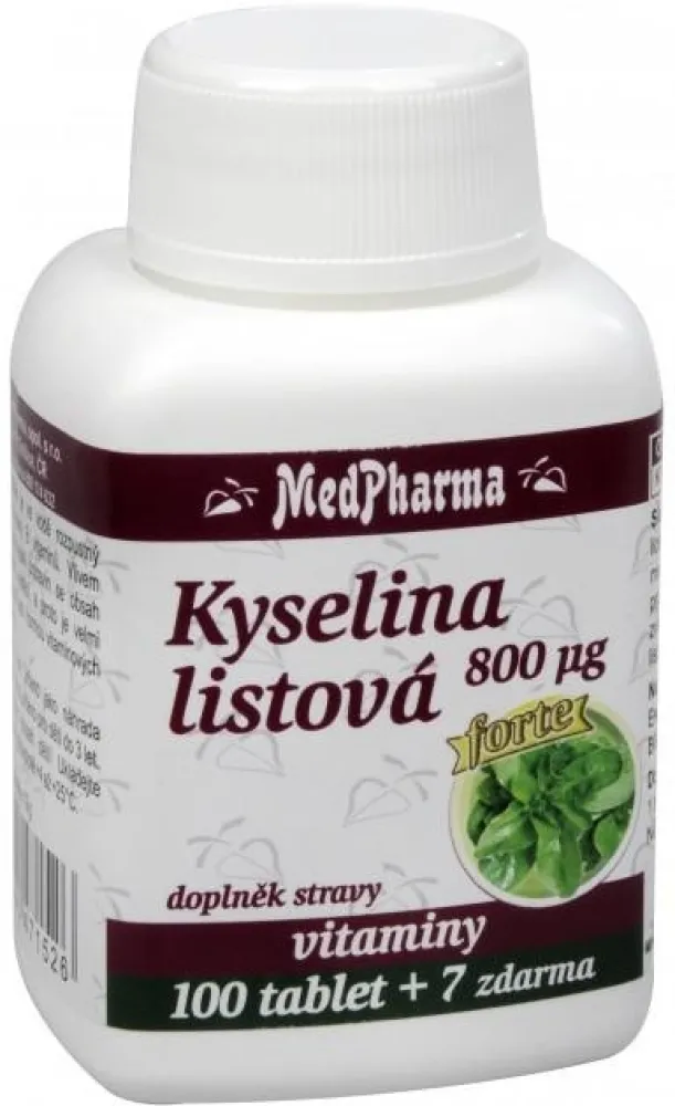 MedPharma Kyselina listová 800mcg tbl.107