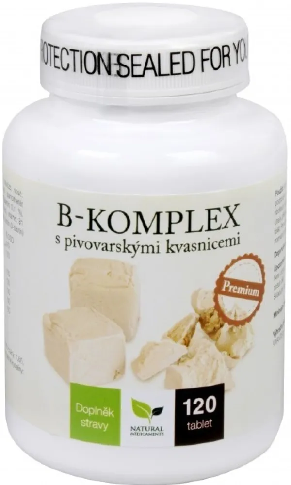 Natural Medicaments B-komplex s piv.kvas.tbl.120