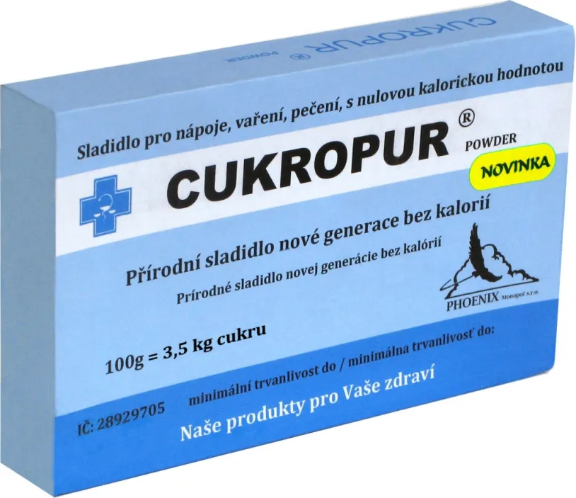 CUKROPUR powder práškové stolní sladidlo 100g