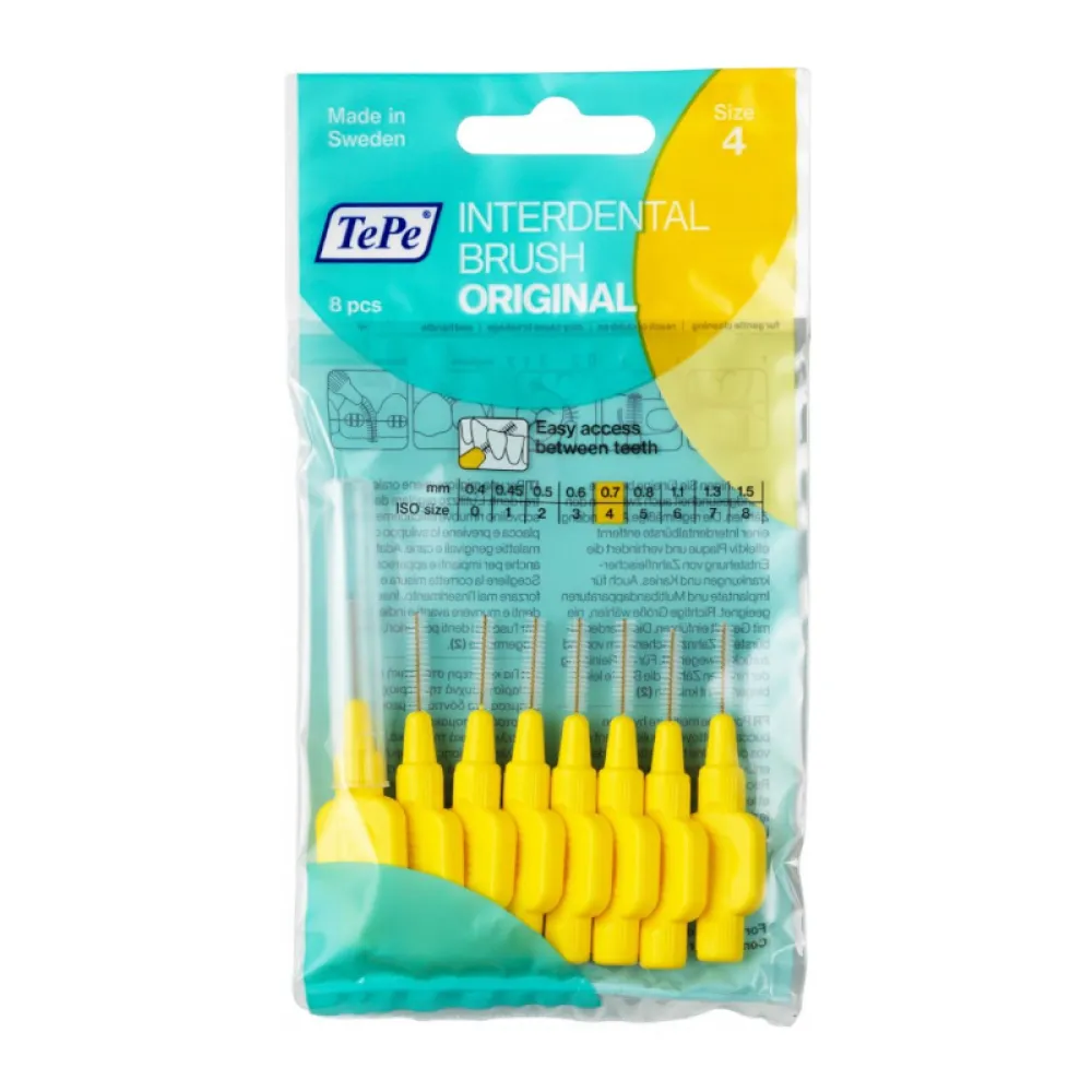 TePe mezizub.kartáčky žluté 0.7mm 8ks sáček