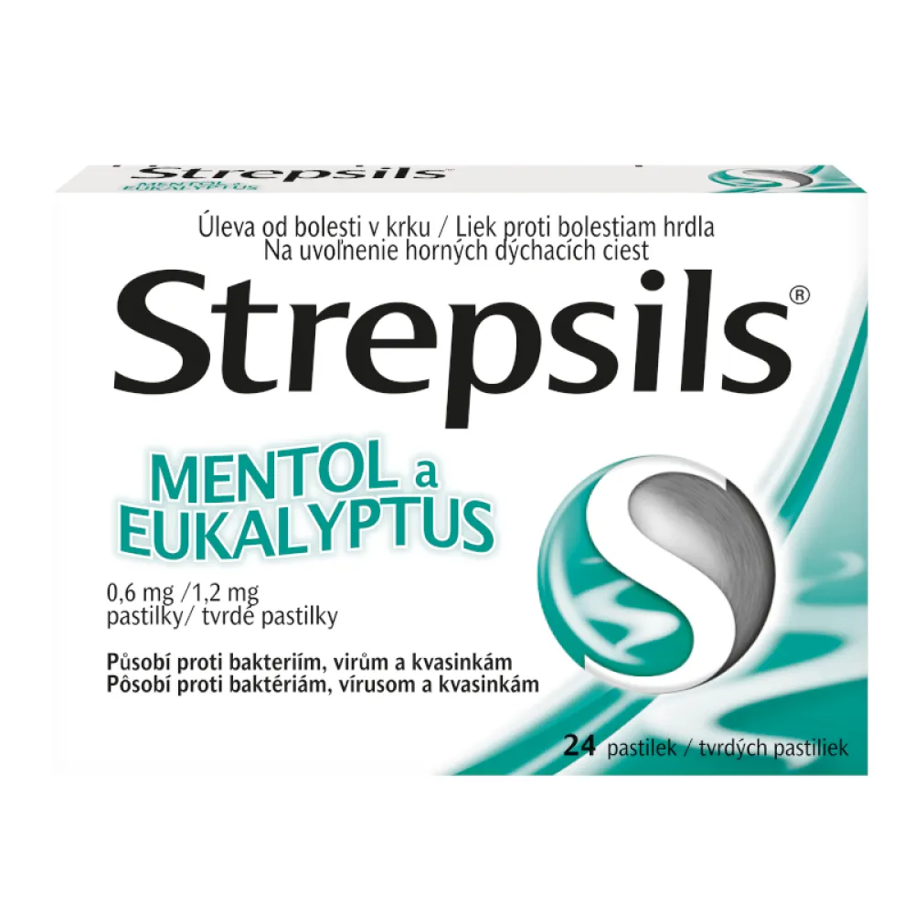 Strepsils Mentol a Eukalyptus 0.6mg/1.2mg pas.24