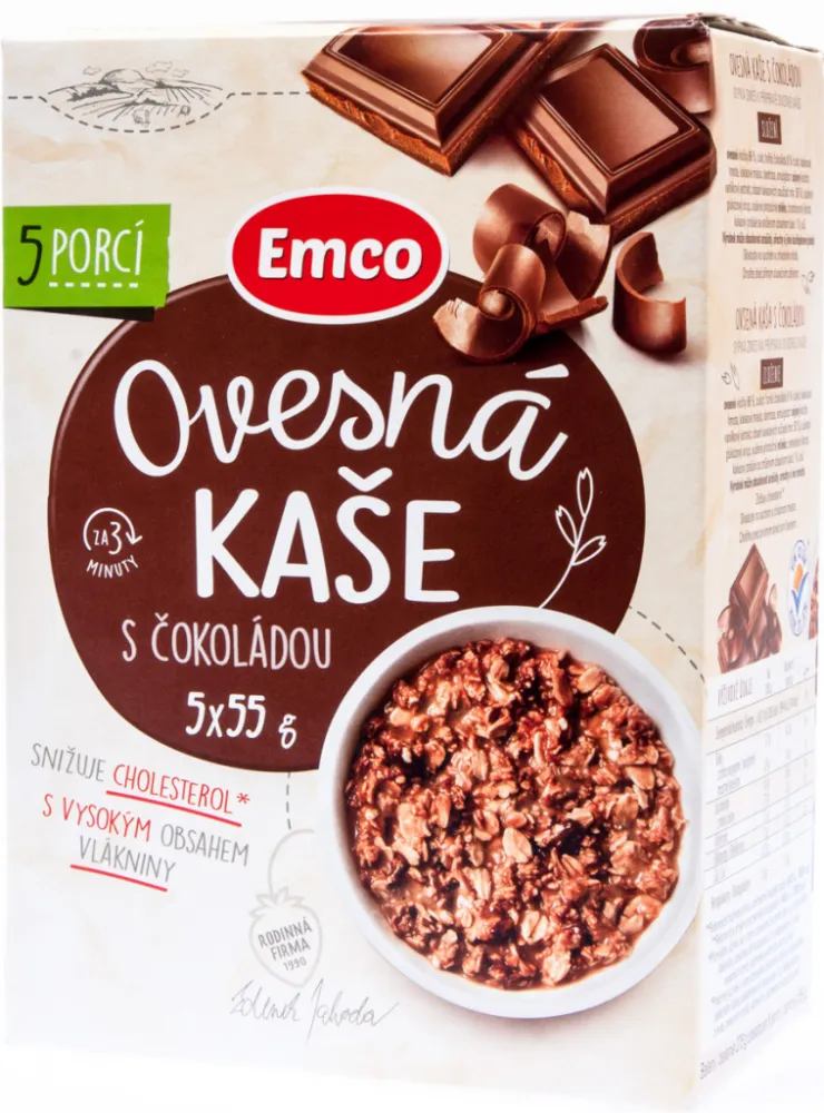 EMCO Ovesná kaše s čokoládou 5x55g