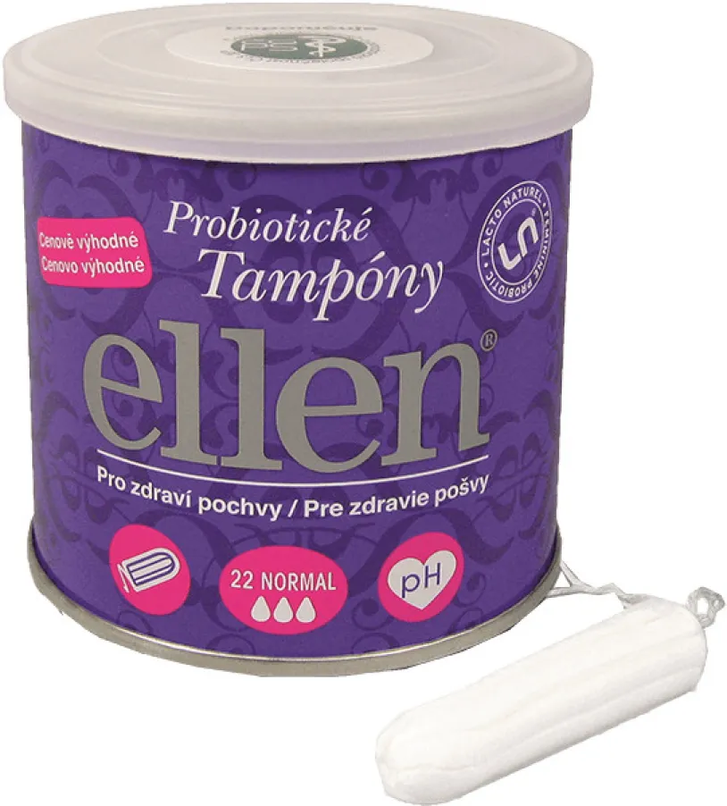 Probiotické tampóny ellen Normal 22ks