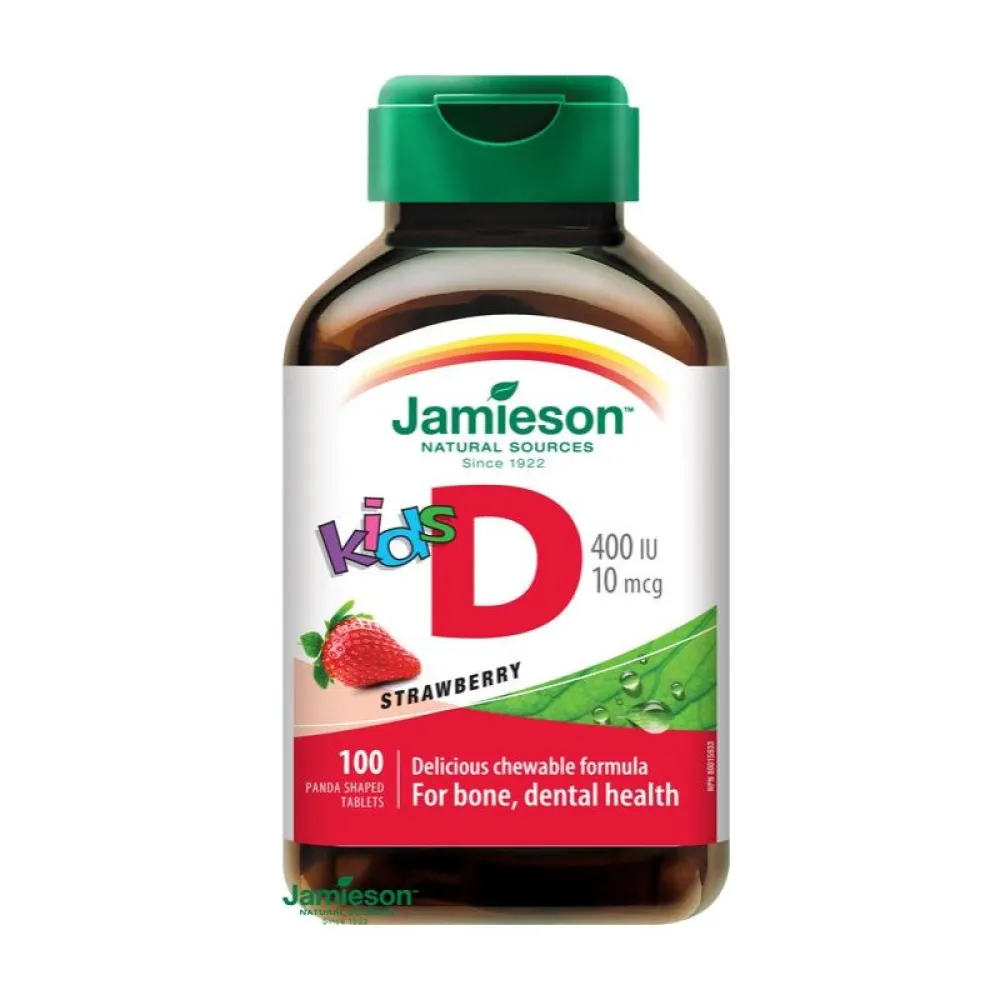 JAMIESON Vitamín D3 Kids jahoda cucací tbl.100