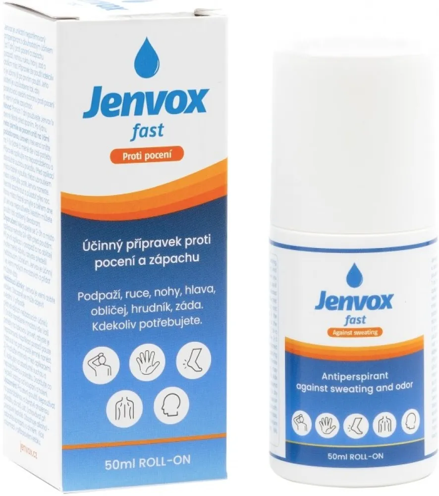 Jenvox Fast pocení a zápach roll-on 50ml