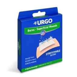 URGO BURNS Na popáleniny lipidok.nápl.10x7cm 4ks