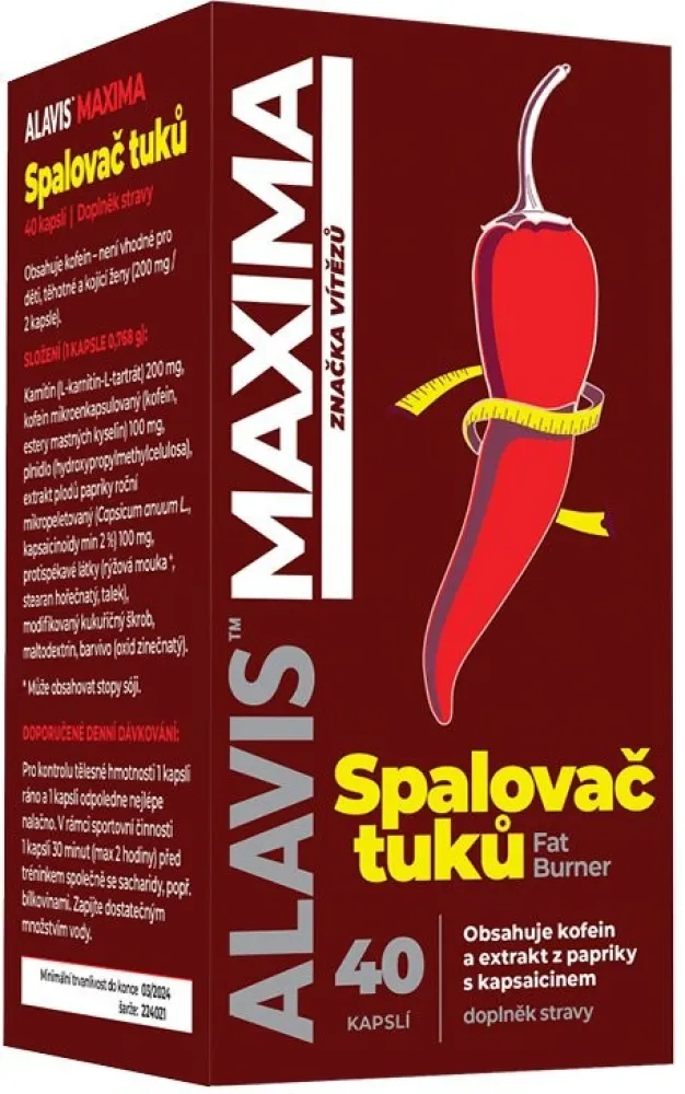 ALAVIS MAXIMA Spalovač tuků Fat Burner cps.40