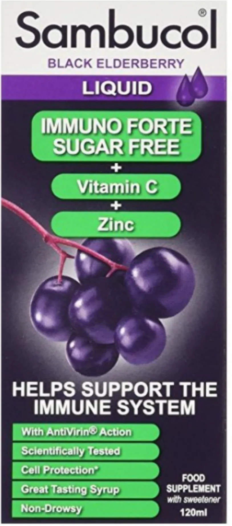SAMBUCOL Immuno Forte Sirup + vit.C + zinek 120ml