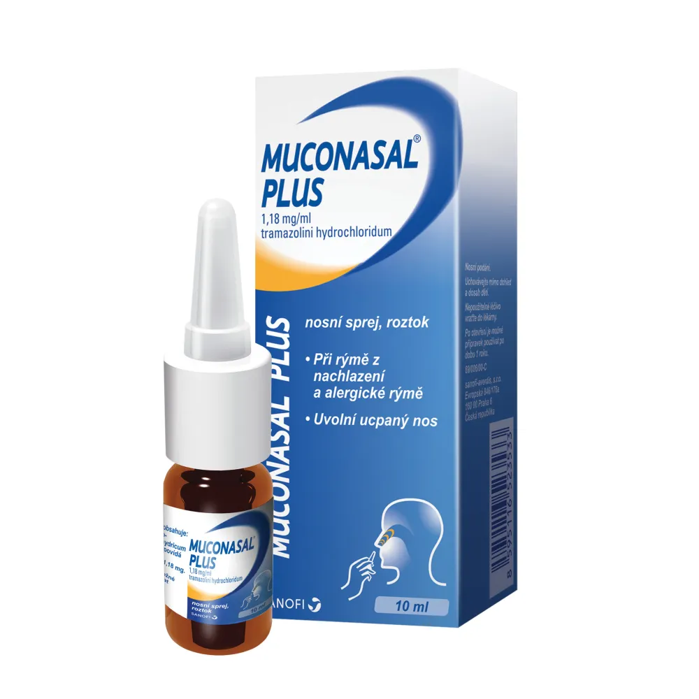 Muconasal Plus 1.18mg/ml nas.spr.sol.1x10ml