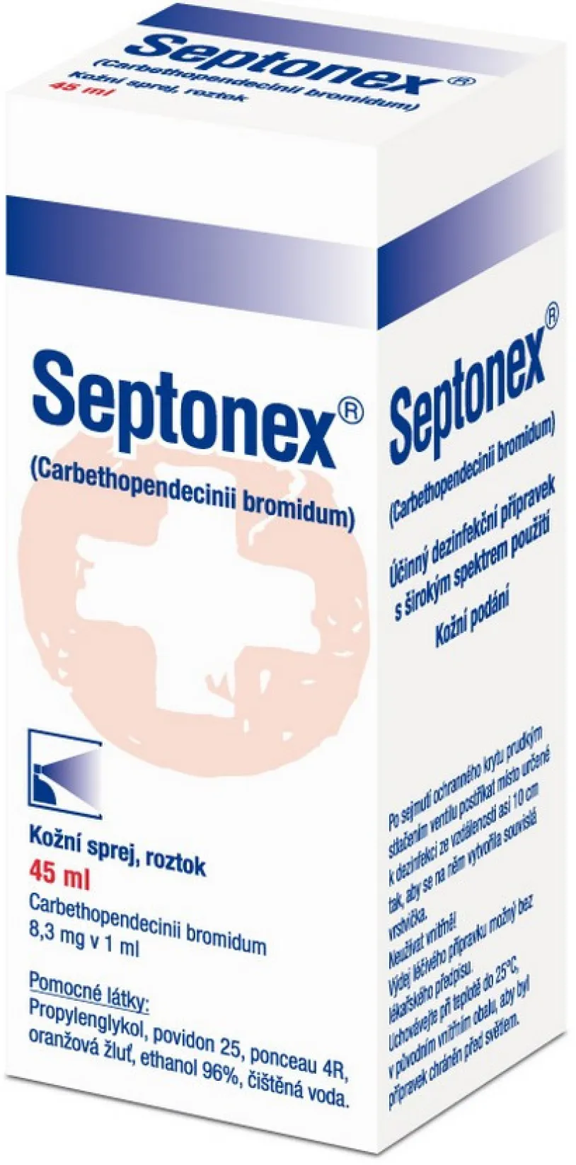 Septonex 8.3mg/ml drm.spr.sol.1x45ml