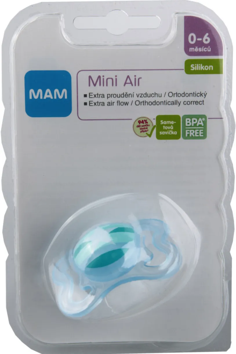 MAM Dudlík Air 0-6m průhledný 1ks
