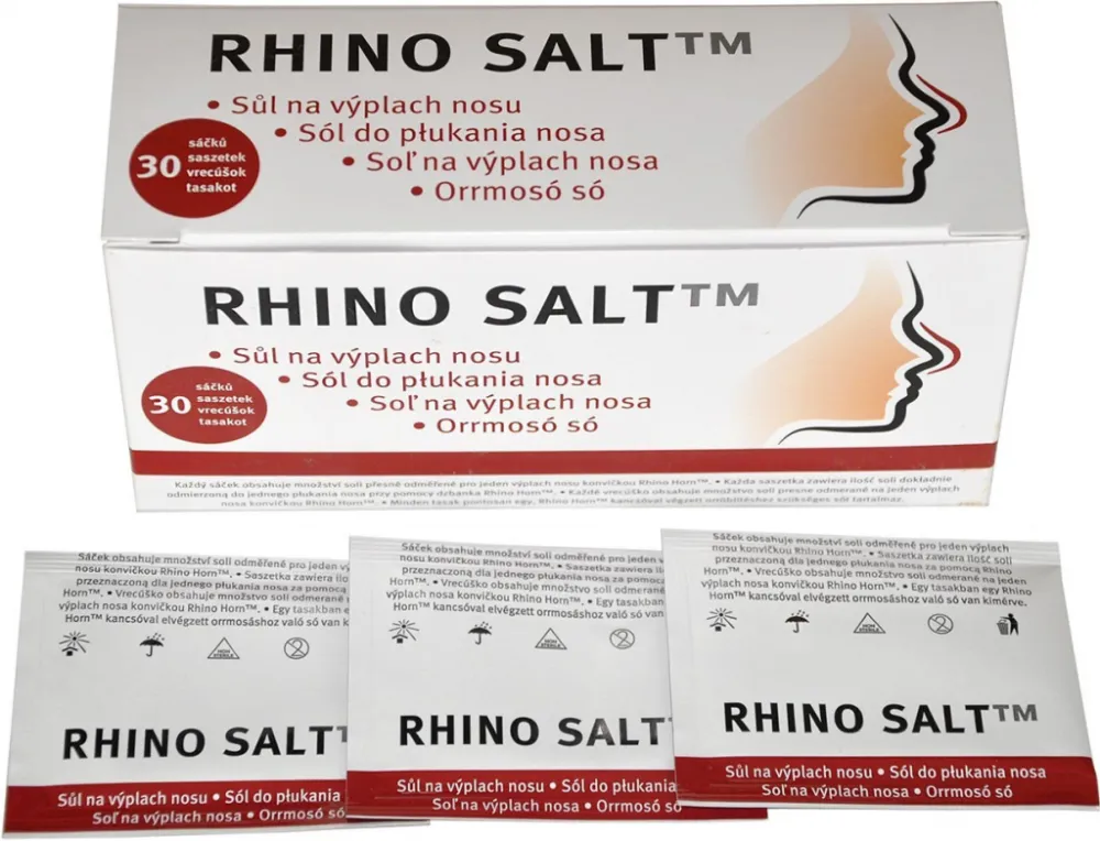 Rhino Salt sůl na výplach nosu sáčky 30x2.7g