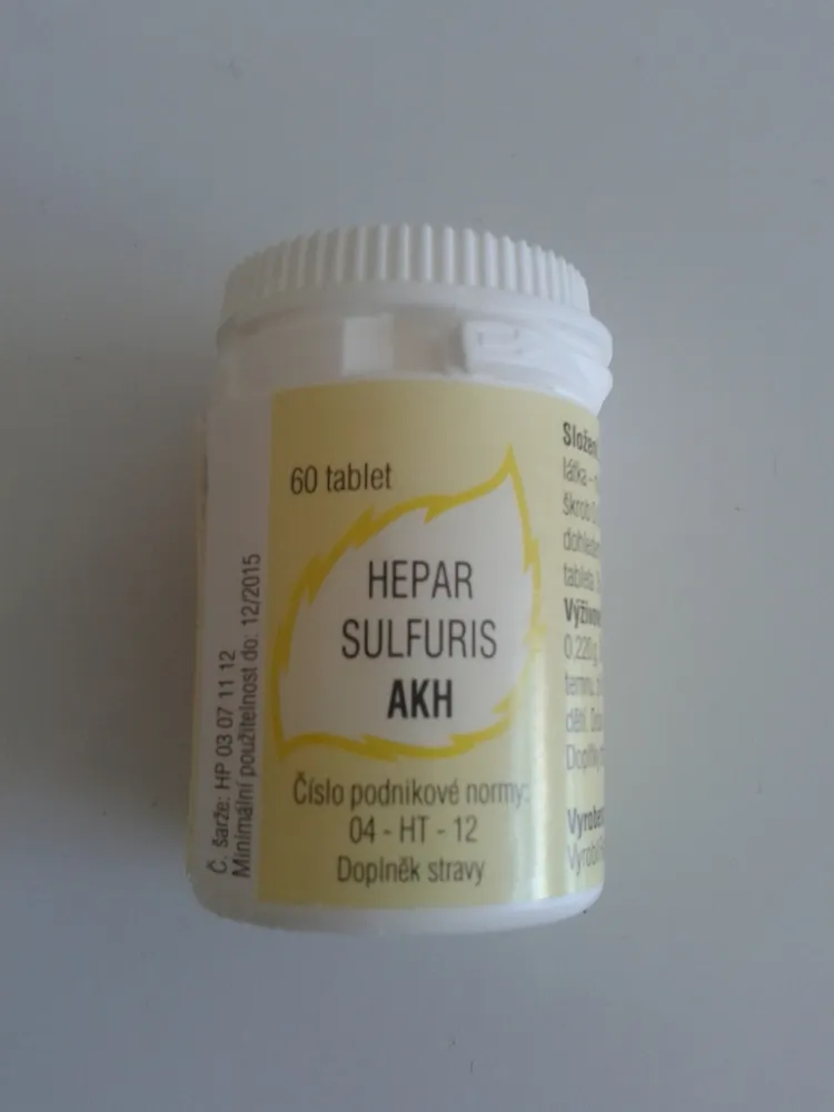 Hepar sulfuris AKH tbl. 60