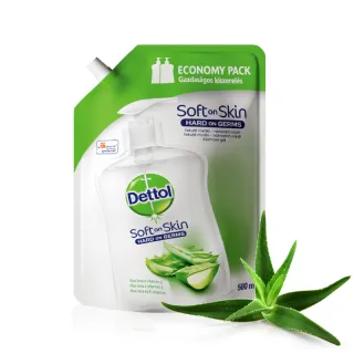 DETTOL Tek.mýdlo Náhr.náplň Jemná aloe+vit.E 500ml