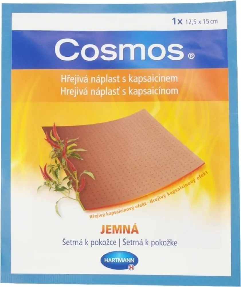 COSMOS hřejivá náplast s kaps. 12.5x15cm jemná 1ks