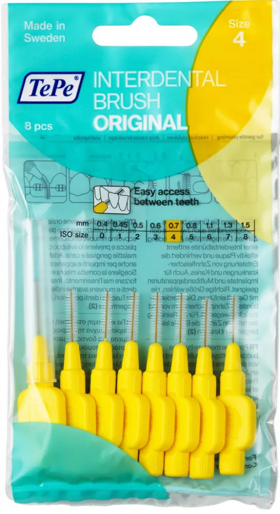 TePe meziz.kart.size 4 Žluté 8ks 113250