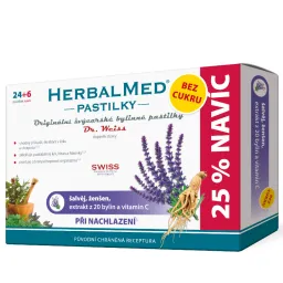 HerbalMed past. Dr.Weiss BEZ CUKRU Šalv+žen+C 24+6