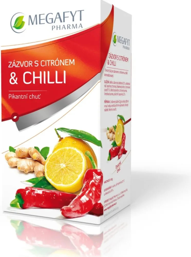 Megafyt Ovocný Zázvor s citrónem a chilli 20x2g