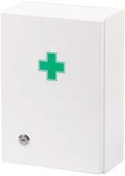 Lékárnička - bílá dřevěná 330x230x120mm prázdná