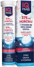 IQ Mag Hořčík 375mg+vit.B6 pomeranč šum.tbl 20ks