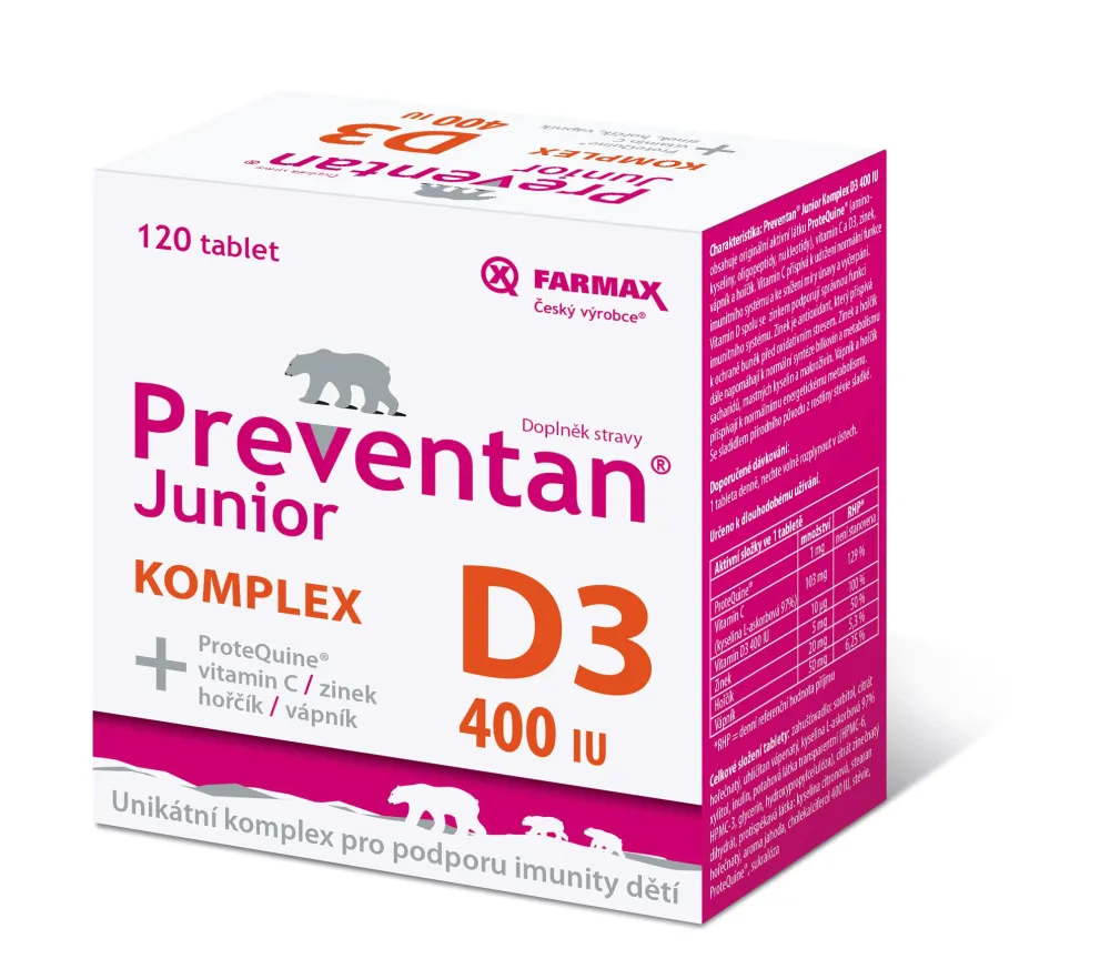 Preventan Junior Komplex D3 400IU tbl.120