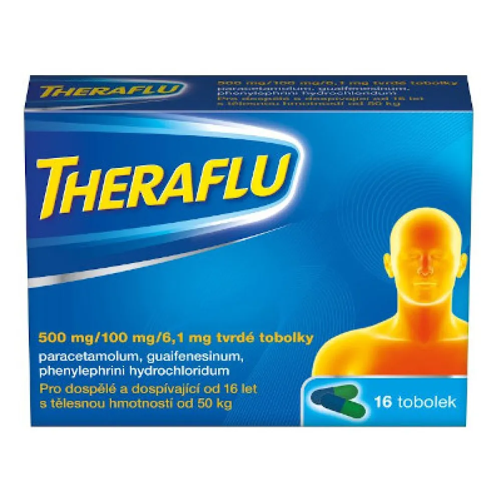 Theraflu 500mg/100mg/6.1mg cps.dur. 16 CZ