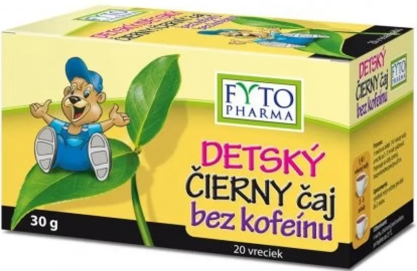 Dětský černý čaj bez kofeinu 20x1.5g Fytopharma