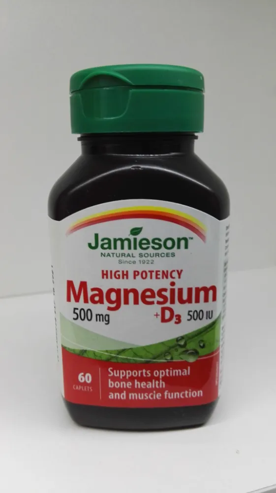 JAMIESON Hořčík 500mg s vitaminem D 500 IU tbl.60