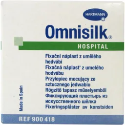 Náplast Omnisilk bílé hedvábí 1.25cmx9.2m/1ks