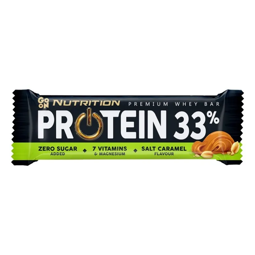 GO ON Proteinová tyčinka 33% slaný karamel 50g