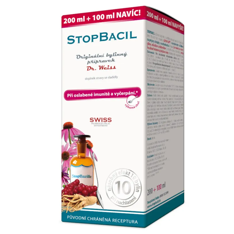 STOPBACIL Dr. Weiss 200+100ml NAVÍC