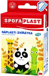 3M Spofaplast 114 Děts.náplasti Zvířátka 20ks