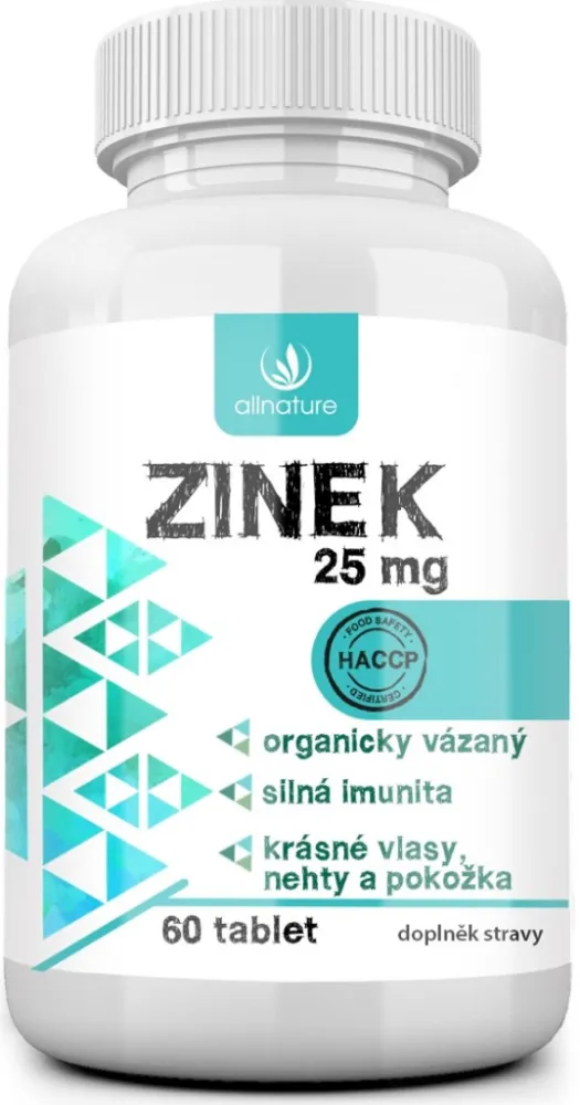 Allnature Zinek 25mg tbl.60