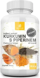 Allnature Kurkumin s piperin.bylin.extrakt cps.60
