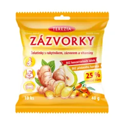 Zázvorky želatinky s rakytníkem, zázvorem a vitaminy 10 ks