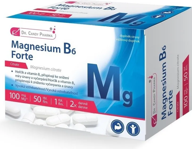 Dr.Candy Pharma Magnesium B6 Forte tbl.50x100mg