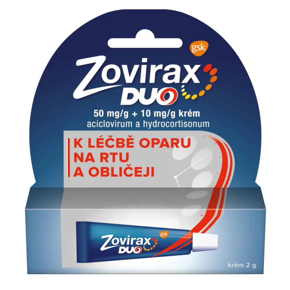 Zovirax Duo 50mg/g+10mg/g crm.1x2g II