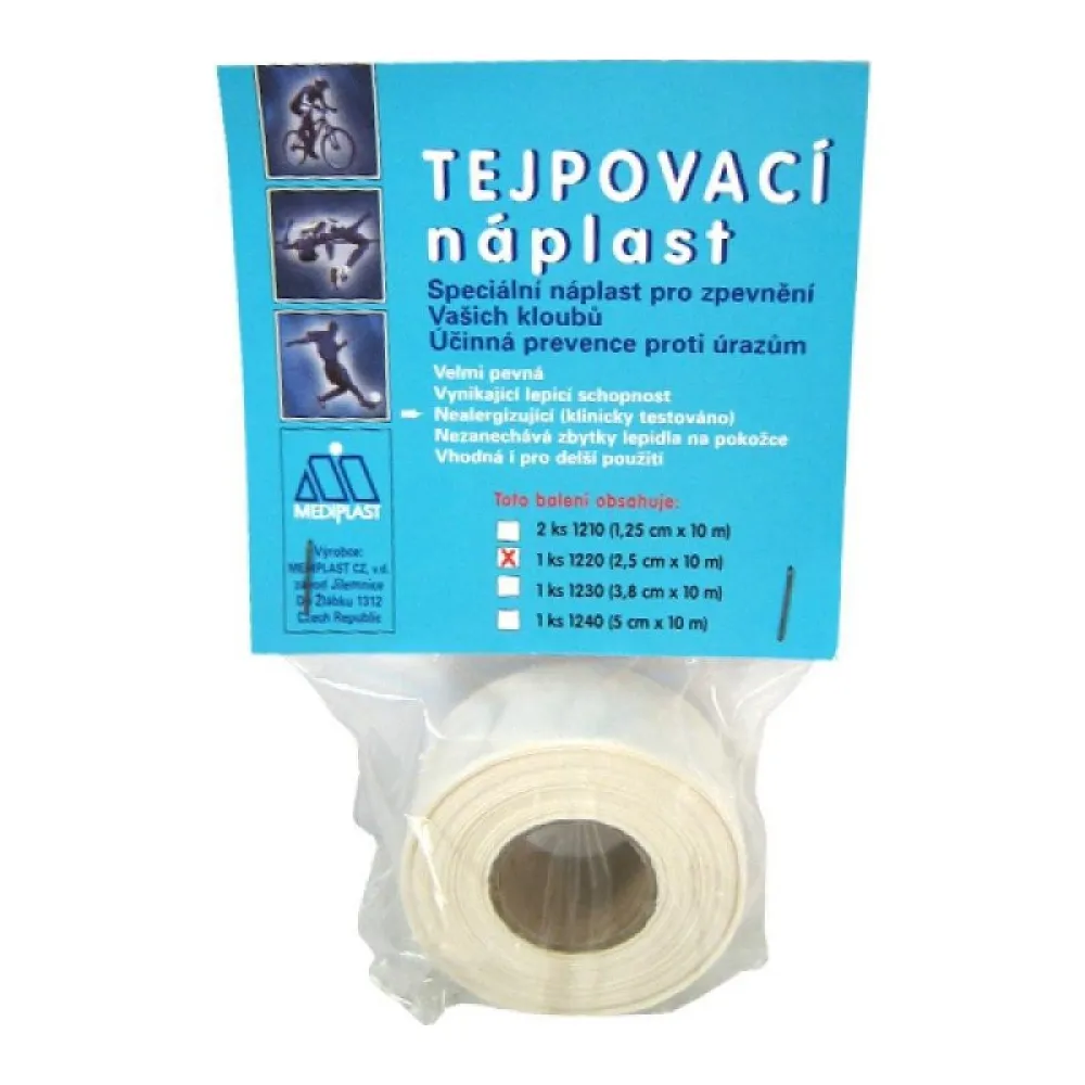 Náplast Mediplast 2.5cmx10m 1ks 1220XT tejpovací