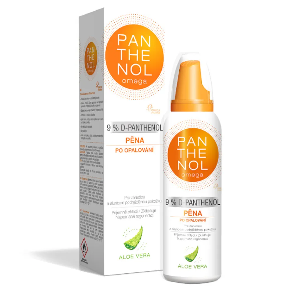Panthenol Omega chladivá pěna s Aloe vera 9% 150ml