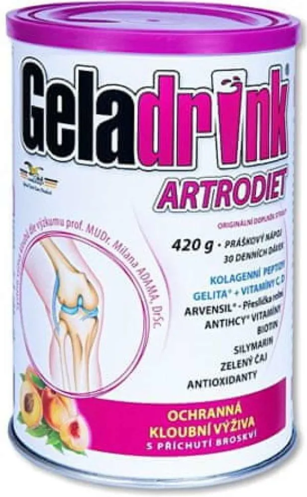 Geladrink Artrodiet práškový nápoj broskev 420g