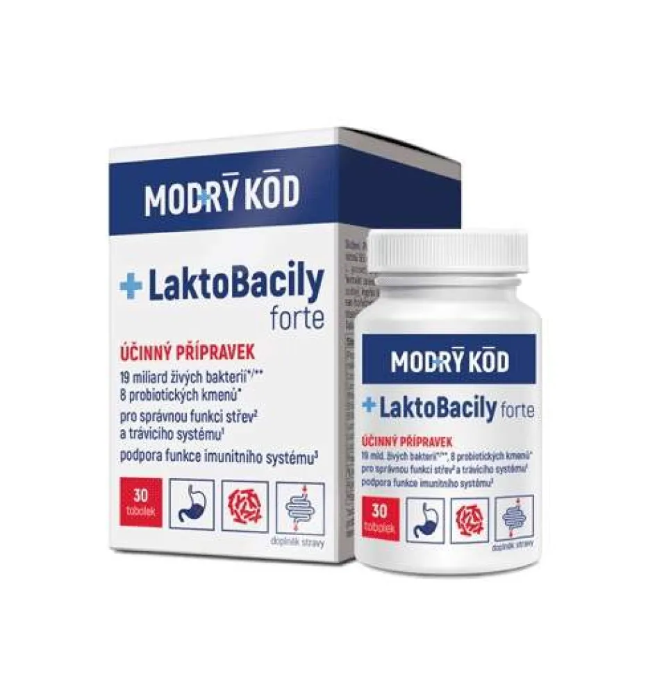 LaktoBacily FORTE tob. 30 MODRÝ KÓD