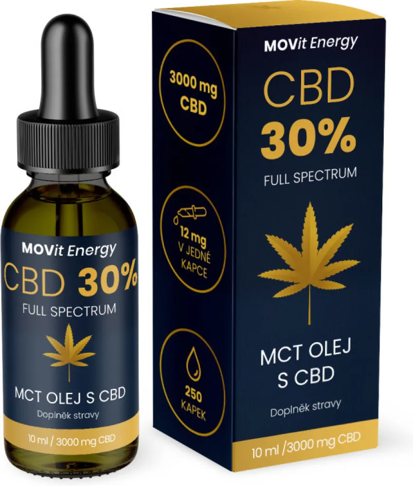 MOVit CBD 30% Full Spectrum MCT olej 10ml