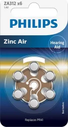 Baterie do naslouchadel Philips ZA312B6A/00 6ks