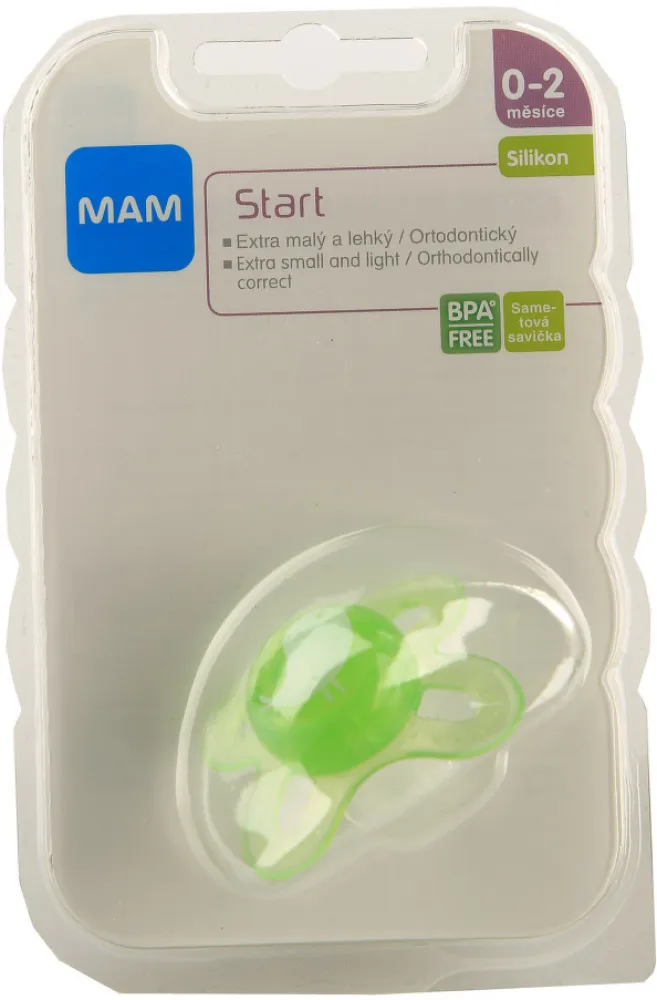 MAM Dudlík Start 0-2m růžový 1ks