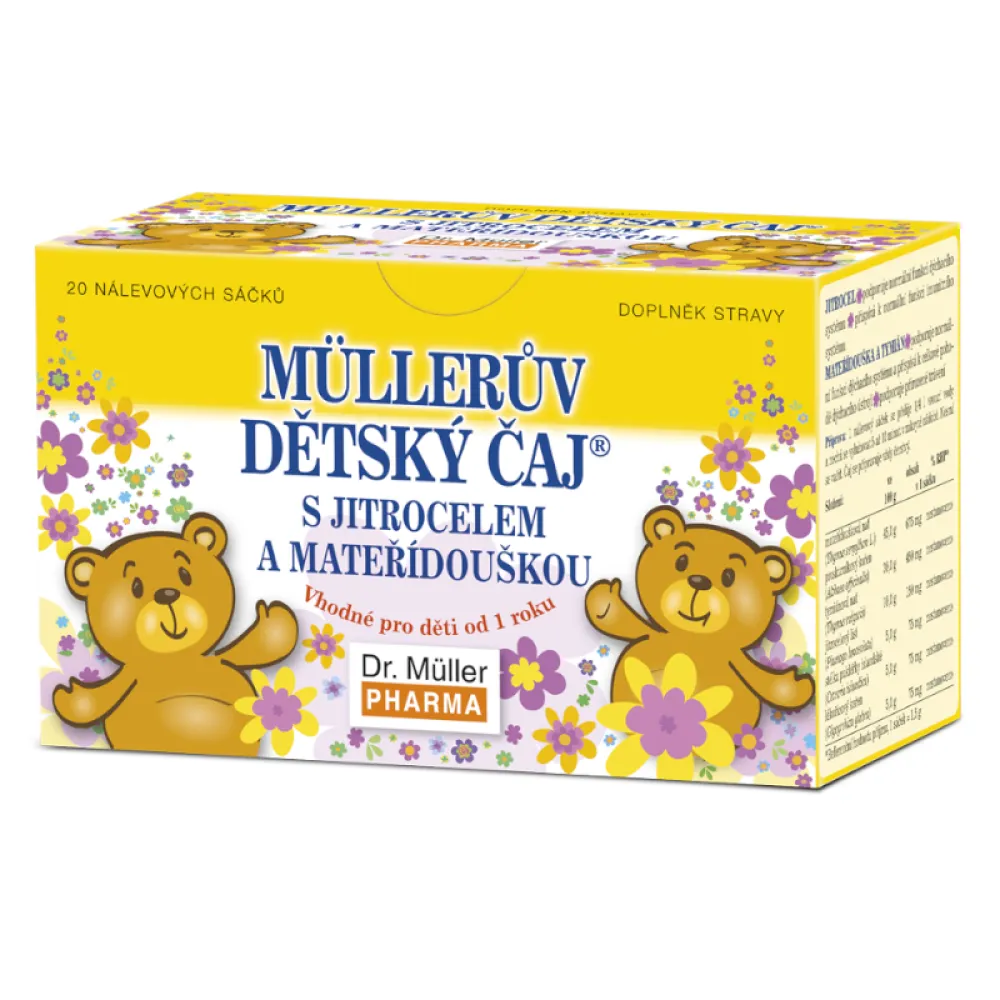 Müllerův dětský čaj s jitrocel.a mateř.20x1.5g
