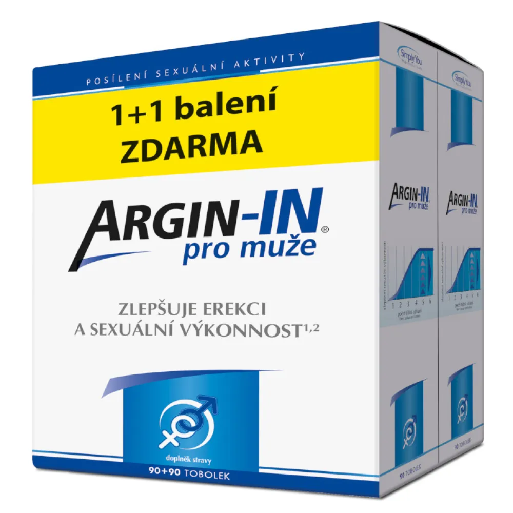 Argin-IN pro muže tob.90 + Argin-IN tob.90 zdarma