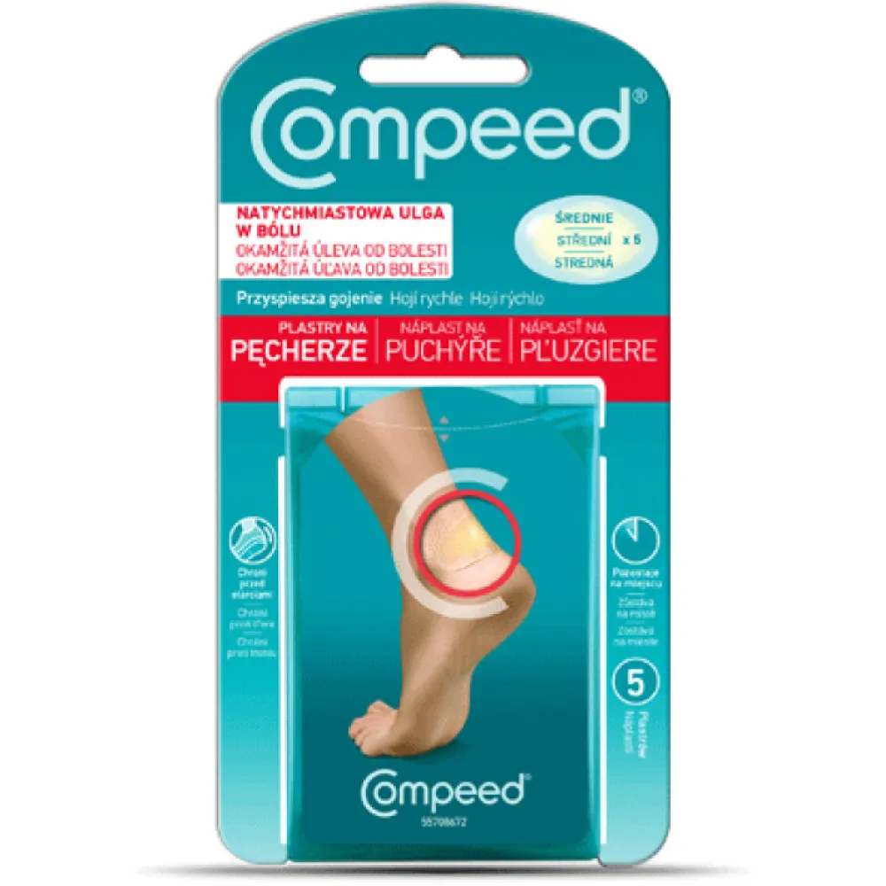 COMPEED náplast na puchýře střední 5ks