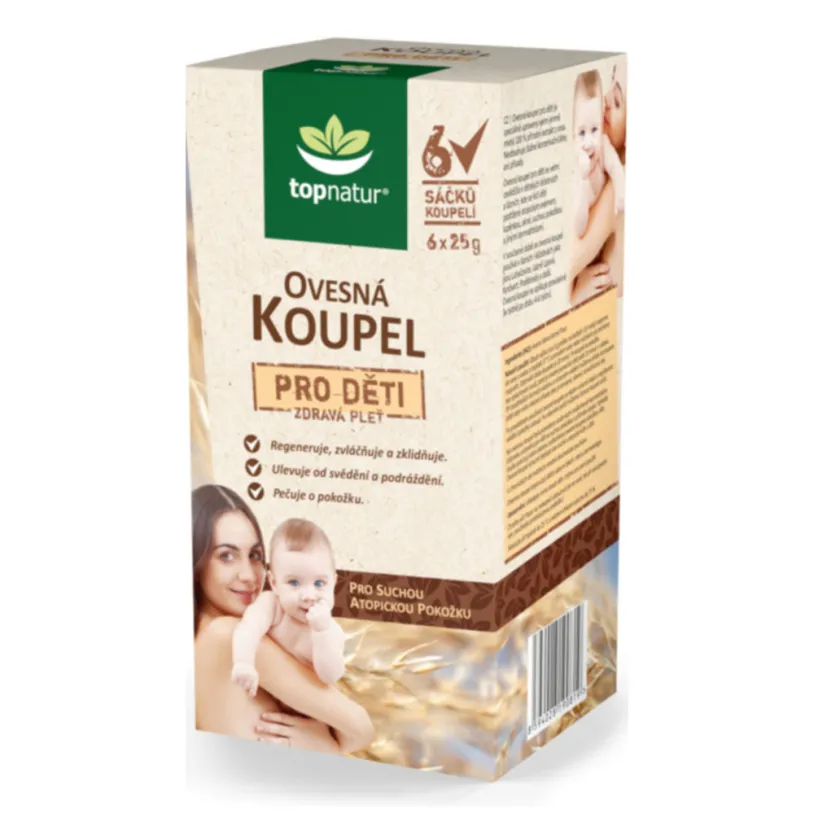 Ovesná koupel pro děti 6x25g TOPNATUR